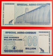 Zimbabwe. 100 000 000 000 Dollars 2008. (Р-64).  UNC! - Zimbabwe