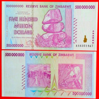 Zimbabwe. 500 000 000 Dollars 2008. (Р-82).  UNC! - Zimbabwe
