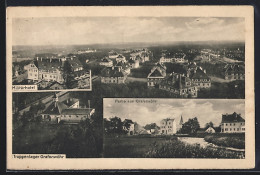 AK Grafenwöhr, Truppenlager, Totalansicht, Militärhotel, Stadtteilansicht - Grafenwöhr