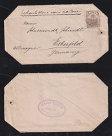 Haiti 1898 Sample Without Value 1x 3c COLON To ELBERFELD Germany - Haïti