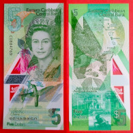 East Carribeans. 5 Dollars 2021. (Р-56). *polymer*  UNC! - East Carribeans
