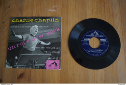 CHARLIE CHAPLIN DIRIGE SA MUSIQUE DU FILM UN ROI A NEW YORK EP 1957 - 45 T - Maxi-Single