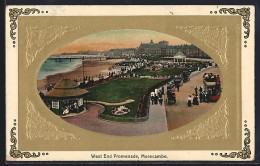 Embossed Pc Morecambe, West End Promenade - Altri & Non Classificati