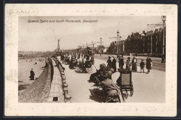 Embossed Pc Blackpool, Queens Hydro And South Promenade - Blackpool