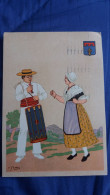 CPSM FOKLORE PROVENCAL COSTUMES REGIONAUX PAR E GALLOIS PROVENCE LE PRADO AV DE WAGRAM SOIREE MUSICALE G TCHERNOYAROFF 1 - Dans