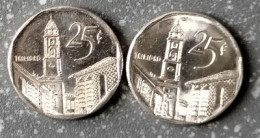 2 Pièces De 25 Centavos Cuba - Cuba