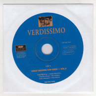 "VERDISSIMO" CD "Great Singers For Verdi", Vgl. Foto (53326) - Opéra & Opérette