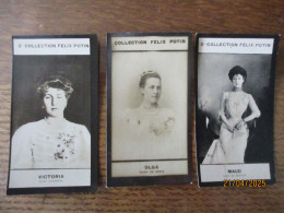 VICTORIA REINE D'ESPAGNE,OLGA REINE DE GRECE ET MAUD REINE DE NORVEGE - Félix Potin