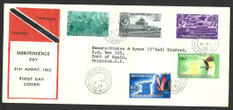 TRINIDAD And TOBAGO  FIRST DAY COVER  INDEPENDENCE 1962 - Trinité & Tobago (1962-...)
