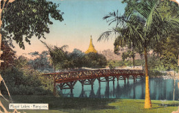 L475 Myanmar Burma Rangoon Royal Lakes 1913 Vintage Postcard - Myanmar (Burma)
