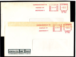Olanda, International-textiles, Overschiestraat 170, 0,45cent (x2)(DZ) - Machines à Affranchir (EMA)