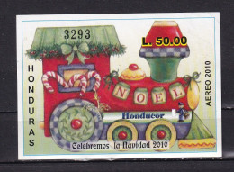 HONDURAS-2010--BLOCK -CHRISTMAS- TRAIN-MNH. - Honduras