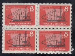 1965 MNH(Virgin Gum) GJ.1336 Block Of 4.  Centenario De La Colonización Galesa Del Chubut - Ongebruikt