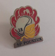 PINS PIN  SAPEURS POMPIERS POUXEUX 88 Vosges - Pompieri