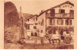 PAYS BASQUE - Un Coin De SARE - D'après Une Peinture De Floutier - Très Bon état - Sare