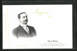 AK Opernsänger Paul Bulss Im Anzug Mit Monokel - Oper