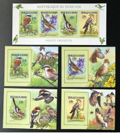 Burundi 2015 / 2016 Mi. Q-T 3577 + Bl. ND IMPERF Oiseaux Migrateurs Birds Vogel - Ungebraucht