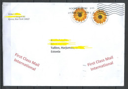 USA 2025 O Rochester NY Cover Sent To Estonia - Lettres & Documents