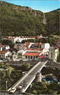 CPSM 66 (Pyrénées Orientales) Amélie-les-Bains-Palalda - Le Pont Et La Ville, Au Centre Le Casino TBE Jolies Voitures - Casinos