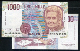 ITALY , P114c , 1000-LIRA , 1990  UNC - Autres & Non Classés