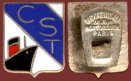 ** BOUTON  De  COL  COMPAGNIE  SERVICE  TRANSATLANTIQUE ** - Cuff Links & Studs