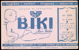 Buvard 21,3 X 13,5 La Coque BIKI Pour Bébé Vêtement Imperméable En Matière Palstique Garni De BIKINOSE - Kleding & Textiel
