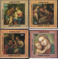 690426 MNH SANTA LUCIA 1987 NAVIDAD - St.Lucie (1979-...)