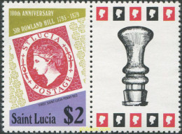 692076 MNH SANTA LUCIA 1979 100 ANIVERSARIO DE ROWLAND HILL - St.Lucie (1979-...)