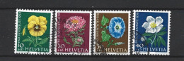 Switzerland 1958 Flowers Y.T. 617/620 (0) - Gebraucht