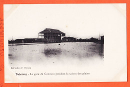 31063 /  COTONOU Dahomey A.O.F (•◡•) Gare Pendant Saison Pluies ◉ Collection BESSON Photo-Ateliers BAUDOUIN-VINCENT - Dahomey