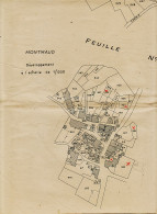 31338 /  ◉ CHATEAUPONSAC MONTMAUD (87) Plan Cadastral 1828 MàJ 1966 Moulin Villette Pichepo Reclaudis Teillauds Rivauds - Geographical Maps