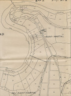 31337 /  ◉ CHATEAUPONSAC MONTMAUD Plan Cadastral 1828 MàJ 1966 PATURAUX CALINE CHATAIGNERES SINES MAUMENARDS PRANLAVAUD - Geographical Maps