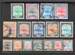 SUDAN 1948 SET SG 96/111 FINE USED Cat £60 - Sudan (...-1951)