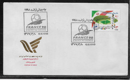 Thème Football - Coupe Du Monde France 1998 - Iran - Enveloppe - 1998 – Frankrijk