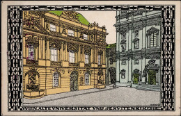 Wiener Werkstätte Diveky, Josef Wien Alte Universität Und Jesuitenkirche Nr. 316 II (Eckbug) - Wiener Werkstaetten