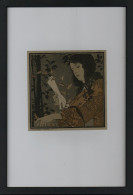 MOSER, Koloman Lesendes Mädchen Lithographie Auf Getönten Papier, Rs Typographischer Test Und Sammlungsstempel Ca. 13x13 - Wiener Werkstaetten