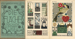 Wiener Werkstätte Seltene Mappe Die Fläche Dekorative Entwürfe Herausgeber Prof. Bertold Löffler. Band 2 Heft 2 Mit 12 V - Wiener Werkstaetten
