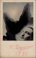 Futurismus DEPERO, Fortunato Unterschrift 1930 Photo Castagnerie I-II - Altri & Non Classificati