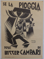 Futurismus DEPERO, Fortunato Bitter Campari Plakat Ca. 70x50cm - Altri & Non Classificati
