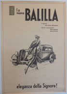 Futurismus DUDOVICH, Marcello Fiat Balilla Plakat Ca. 100x70cm (Ränder Etwas Knittrig) - Altri & Non Classificati