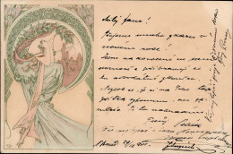 Mucha, Alfons 2. Serie The Four Arts Poetry I-II - Mucha, Alphonse