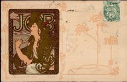 Mucha, Alfons Werbung Job Calendrier 1897 II- (vs Fleckig Und Abschürfungen) Publicite - Mucha, Alphonse