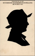 Scherenschnitt Bayerische Handwerksausstellung München 1927 (keine AK) - Artisanat