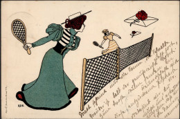 Ade Frauen Tennis Jugendstil I-II Art Nouveau Femmes - Artisanat