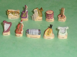 TB123 / Fèves / Série De Fève Complète : Les Instruments De Musique 2003 - Autres & Non Classés