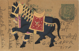 Handgemalt Pferd Auf Indien-GSK II (Bugspuren) Peint à La Main - 1900-1949