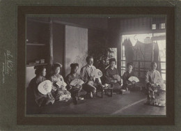 Fotographie Hartepappefoto Japan Fotograph Nakai Kioto Ca. 18x13cm II (Eckknick) - Fotografía