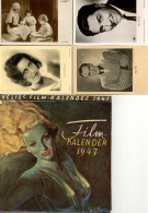 Film / Schauspieler Lot Mit 15 Filmwerbeplakaten (ca. 59 X 84 Cm), Einem Helios Filmkalender Von 1947 Und 32 AK - Mecki