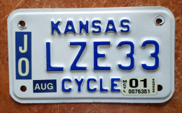 Plaque Cycle Kansas - Number Plates