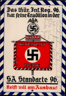NSDAP WK II - SA-STANDARTE 96 ILMENAU,Thüringen Seltene Prop-Ak 1933 I-II - Guerra 1939-45